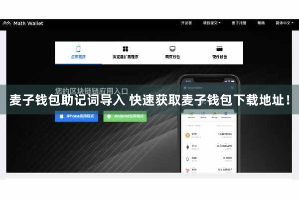 麦子钱包助记词导入 快速获取麦子钱包下载地址!