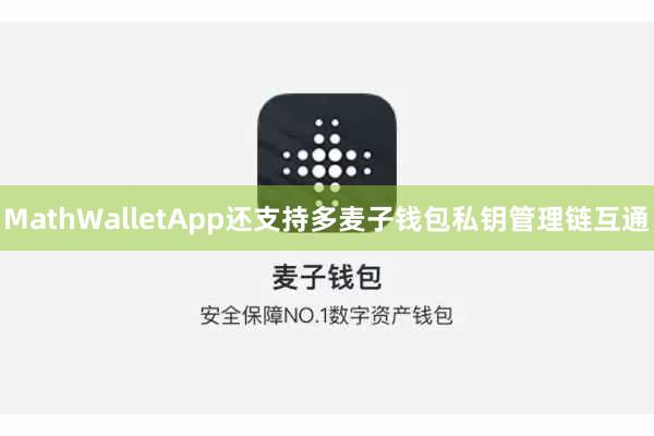 MathWalletApp还支持多麦子钱包私钥管理链互通